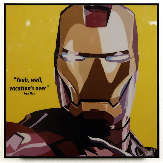 Mua bán TRANH KHUNG GỖ IRON MAN